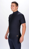 Top Short Sleeve Mock Turtleneck